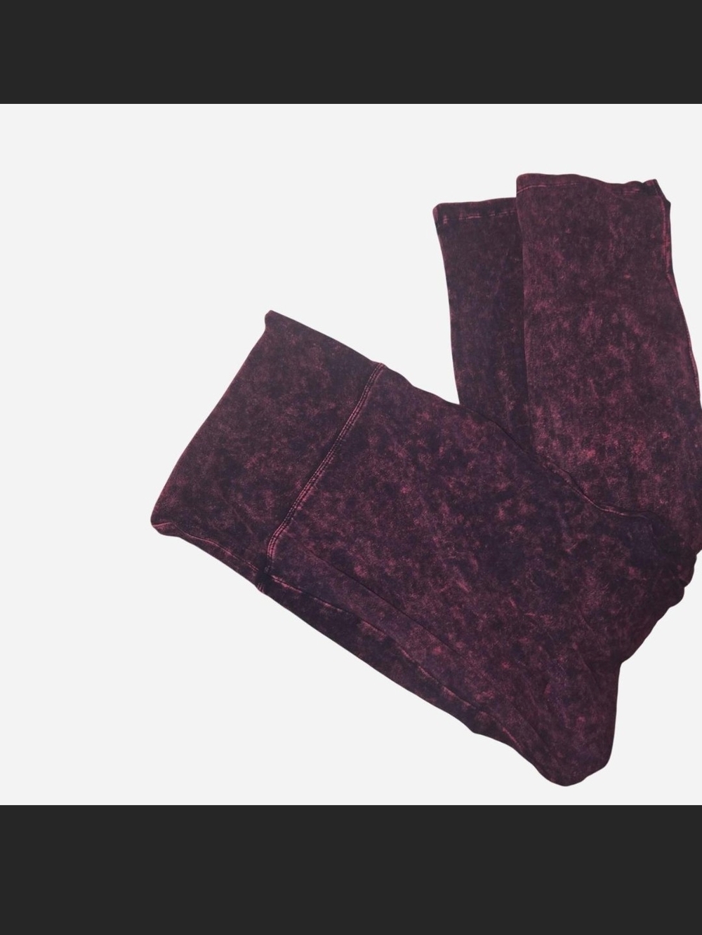 Zenana Outfitters Marled Plum Leggings